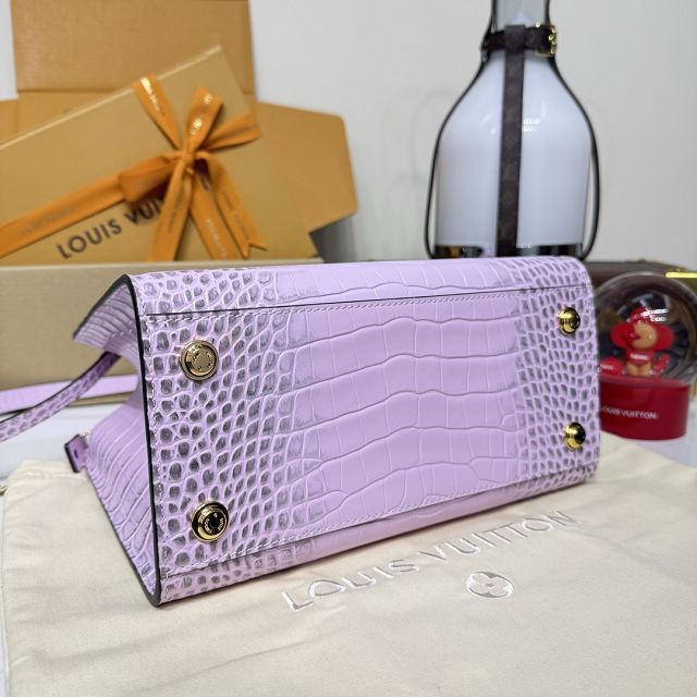 Louis vuitton original crocodile calfskin city steamer mm bag M84672 pink