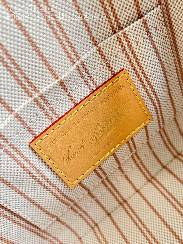 Louis vuitton original monogram canvas alma BB M28272 rose red