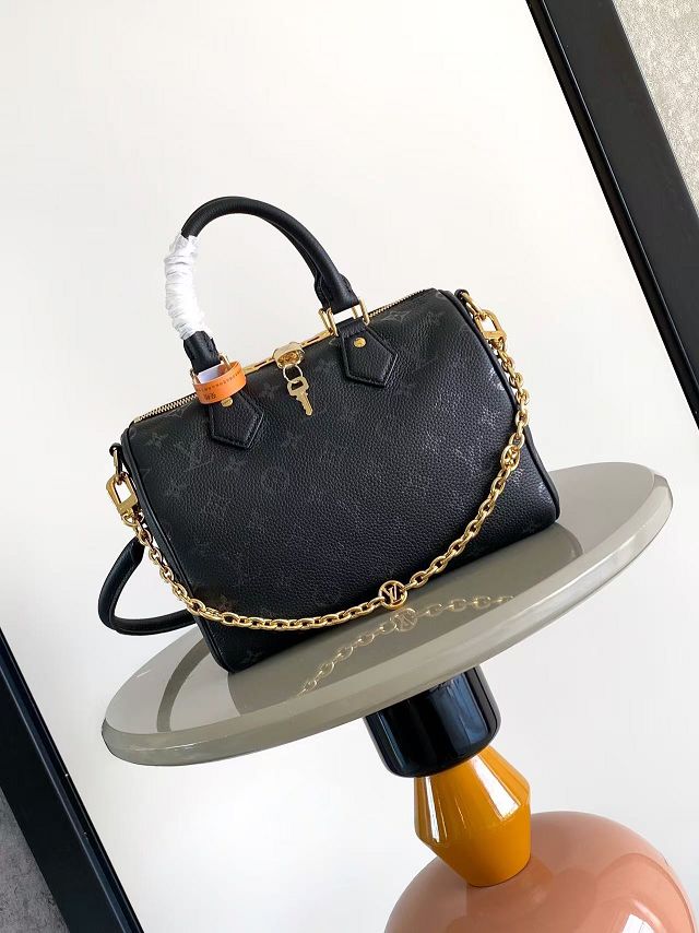 Louis vuitton original calfskin speedy 25 M26486 black