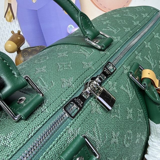 Louis vuitton original monogram canvas keepall 50 M26866 green