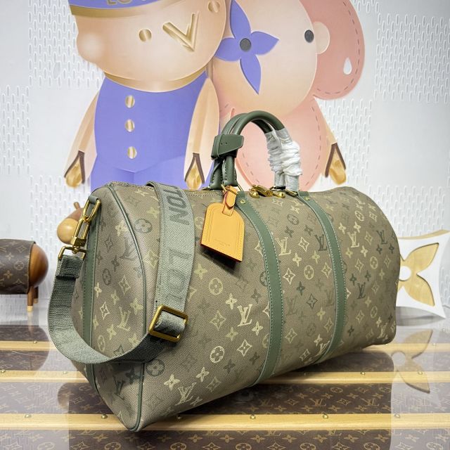 Louis vuitton original monogram canvas keepall 50 M26959 green