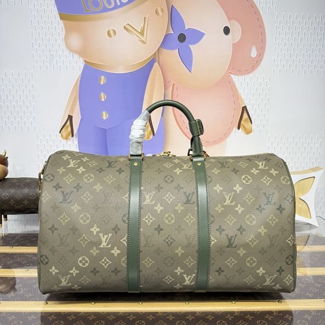 Louis vuitton original monogram canvas keepall 50 M26959 green