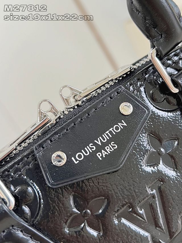 Louis vuitton original calfskin alma trunk BB M27812 black