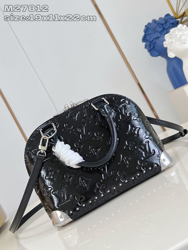 Louis vuitton original calfskin alma trunk BB M27812 black