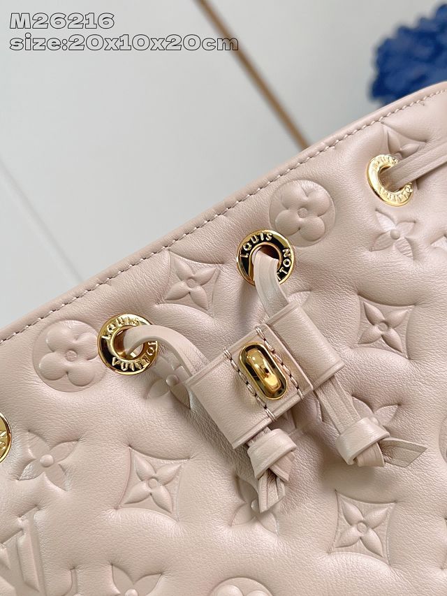 Louis vuitton original calfskin coussin bucket M26530 grey