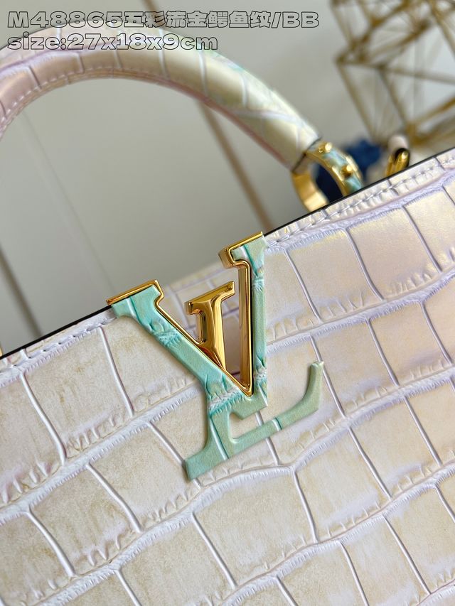 Louis vuitton original crocodile calfskin capucines BB handbag N93163 