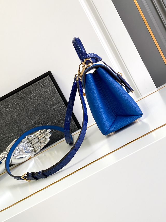 Louis vuitton original calfskin rose des vents mini handbag m86011 blue