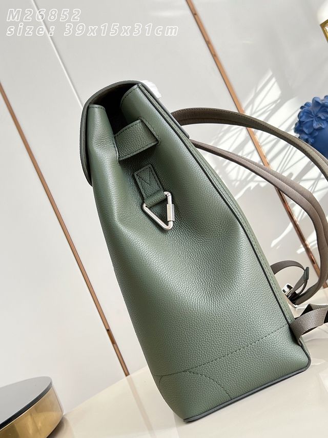 Louis vuitton original calfskin steamer backpack M26852 green