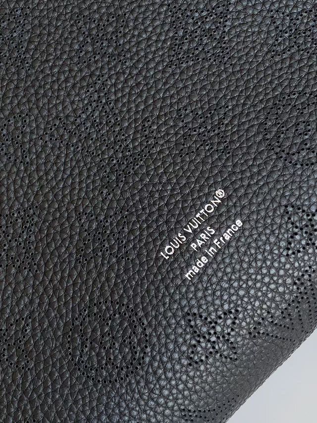 Louis vuitton original mahina leather boundless handbag M13179 black