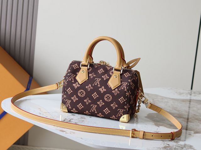 Louis vuitton original monogram canvas speedy trunk 20 M28102 brown