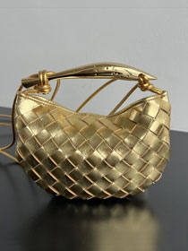 BV original lambskin mini sardine bag 744267 gold