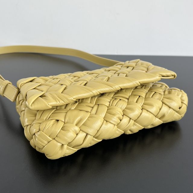 BV original calfskin small shoulder bag 787113 yellow