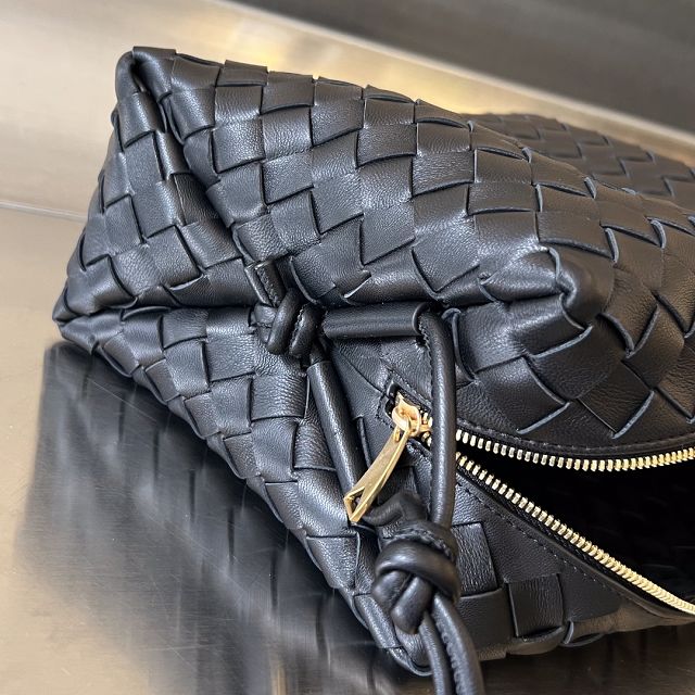 BV original lambskin medium loop camera bag 680256 black