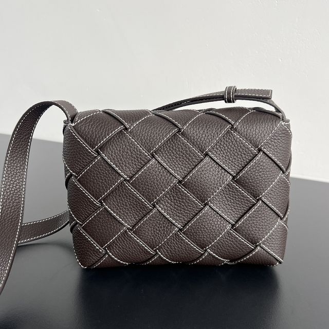 BV original calfskin diago shoulder bag 795637 