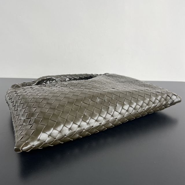 BV original calfskin medium hop bag 796262 khaki