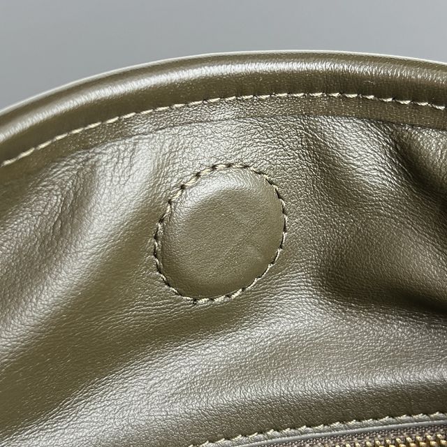 BV original calfskin medium hop bag 796262 khaki