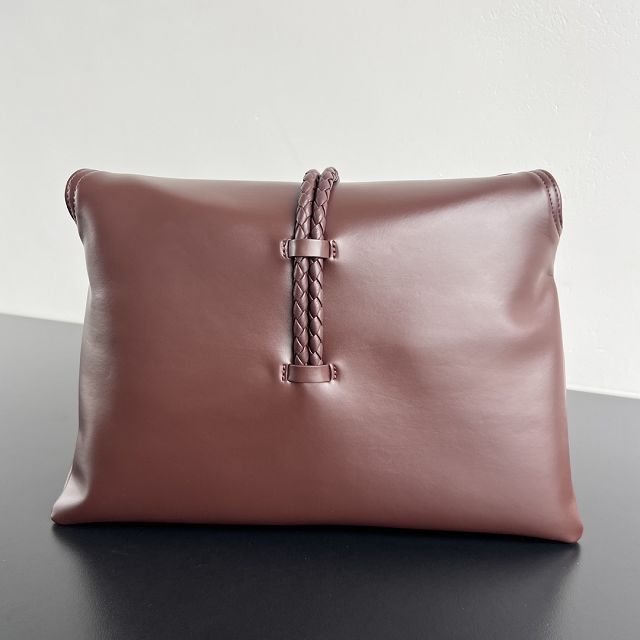 BV original calfskin medium liberta bag 806034 deep mahogany