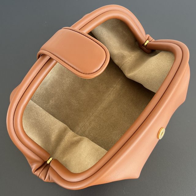 BV original calfskin medium pouch 796564 brown