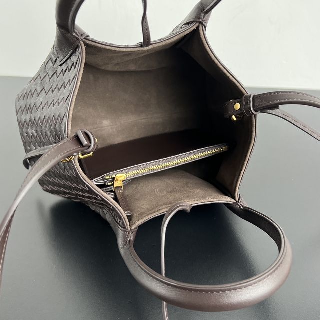 BV original calfskin small pinacoteca tote bag 819004 fondant