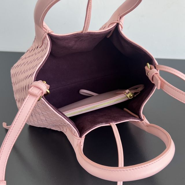 BV original calfskin small pinacoteca tote bag 819004 rose