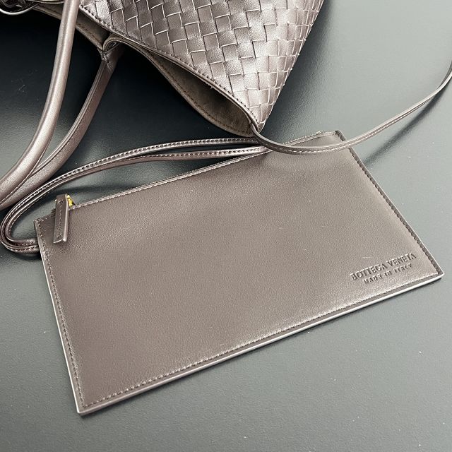 BV original calfskin large pinacoteca tote bag 817166 fondant