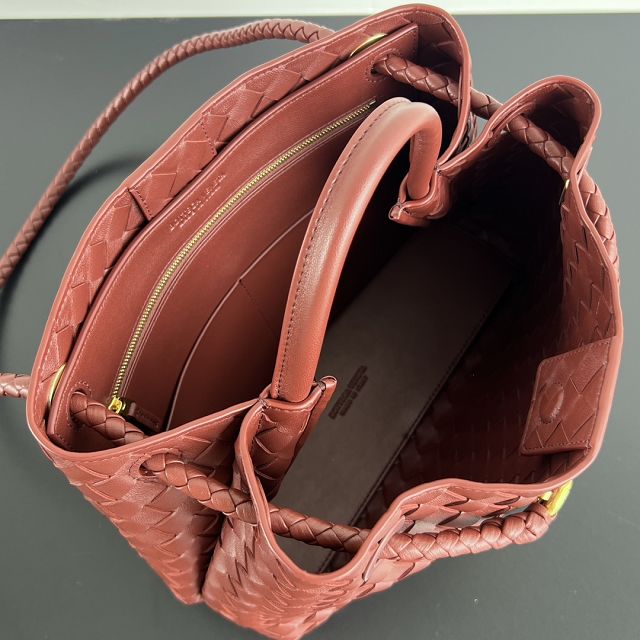 BV original lambskin small andiamo 743568 sapele