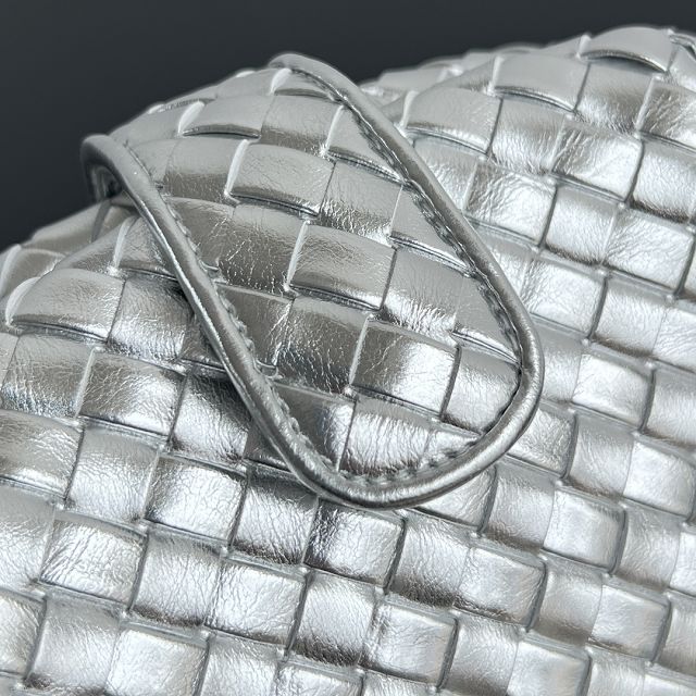 BV original lambskin small lauren 1980 clutch 804038 silver