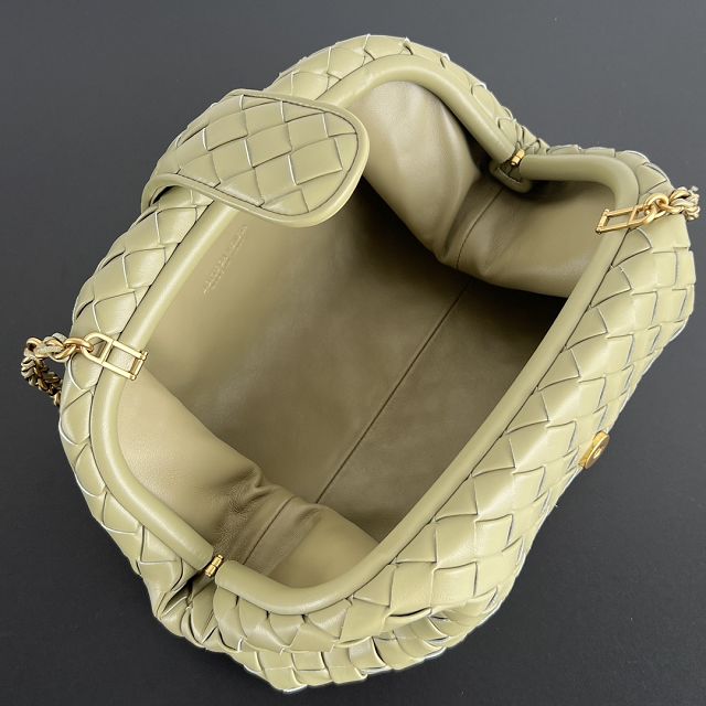 BV original lambskin medium lauren 1980 clutch 785807 travertine