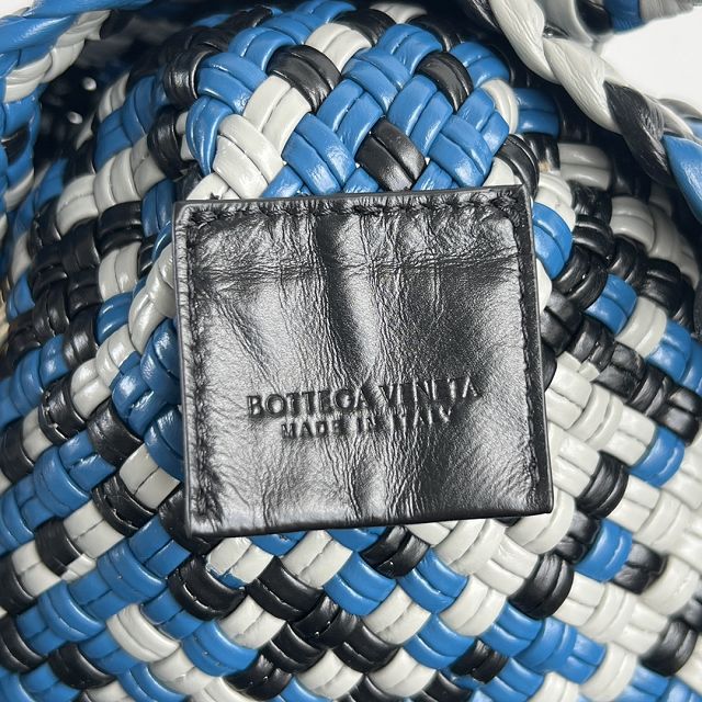 BV original calfskin medium tosca shoulder bag 777574 blue