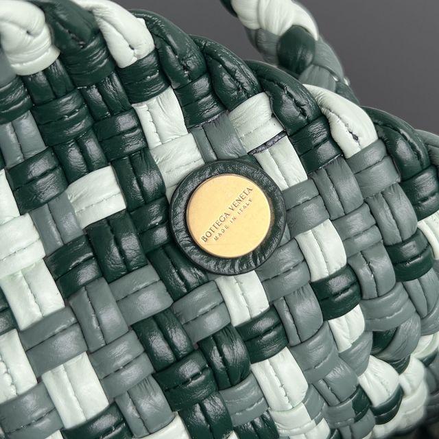 BV original calfskin small tosca shoulder bag 776755 emerald green