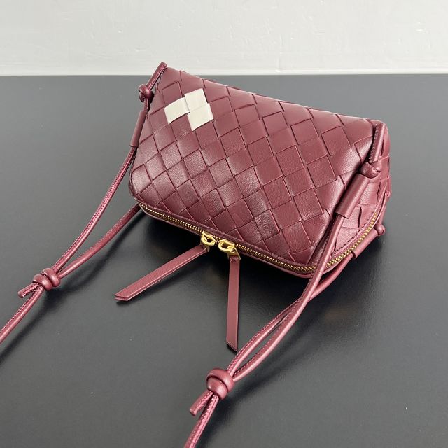 BV original lambskin concert pouch 794258 barolo