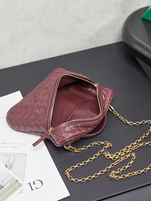 BV original lambskin small soft vanity case 843800 barolo