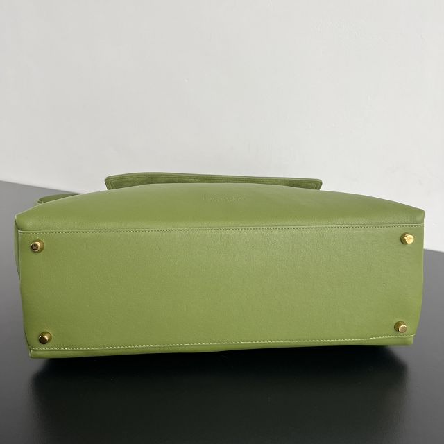 BV original calfskin large ciao ciao bag 826195 matcha