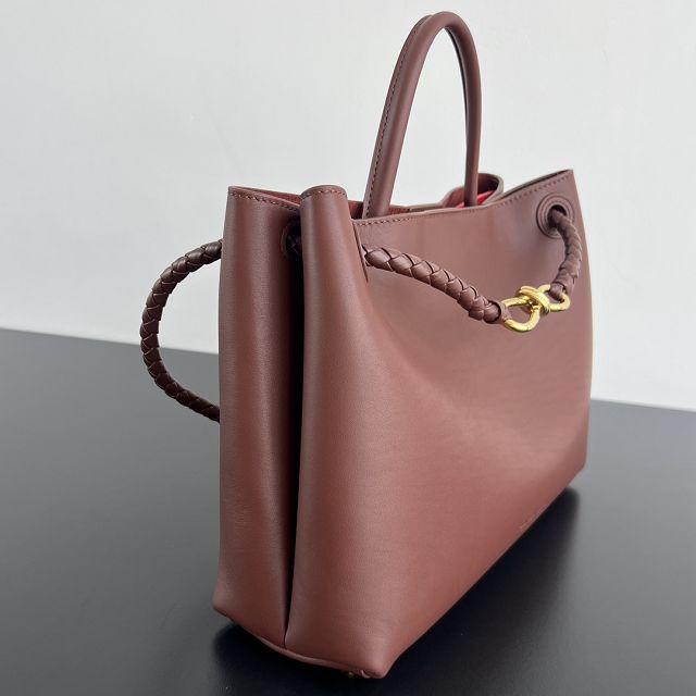 BV original calfskin medium andiamo bag 810214 sapele