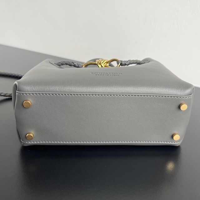 BV original calfskin small andiamo bag 810213 grey