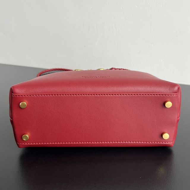 BV original calfskin small andiamo bag 810213 red