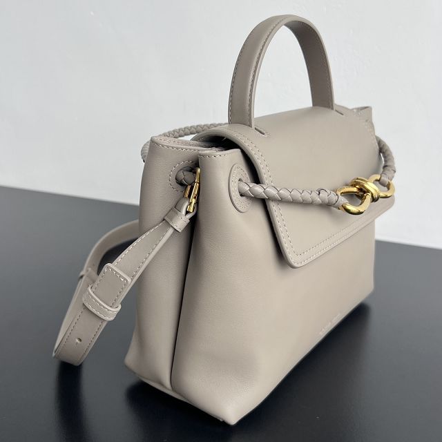 BV original calfskin small ciao ciao bag 835835 limestone