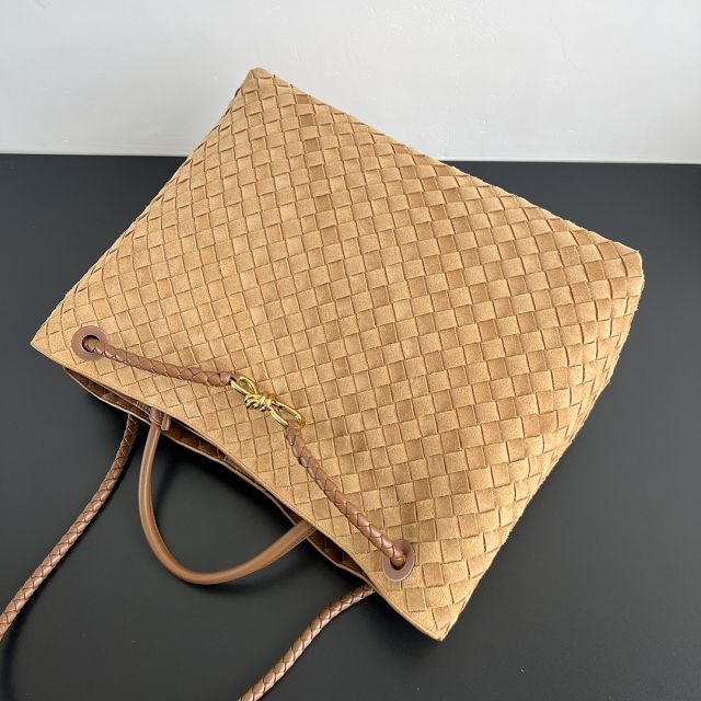 BV original suede large andiamo 743575 amber