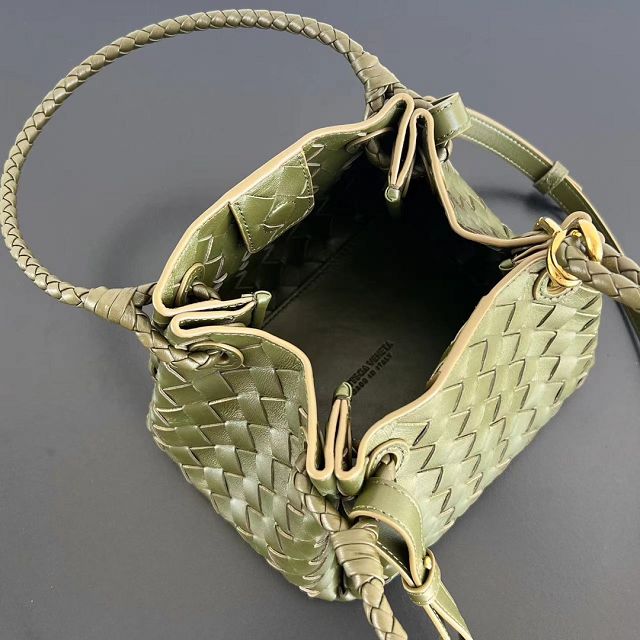 BV original lambskin small campana bag 796569 olive