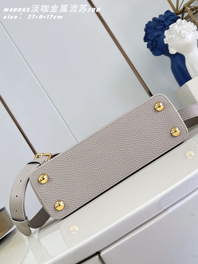 Louis vuitton original calfskin capucines BB M26531 grey