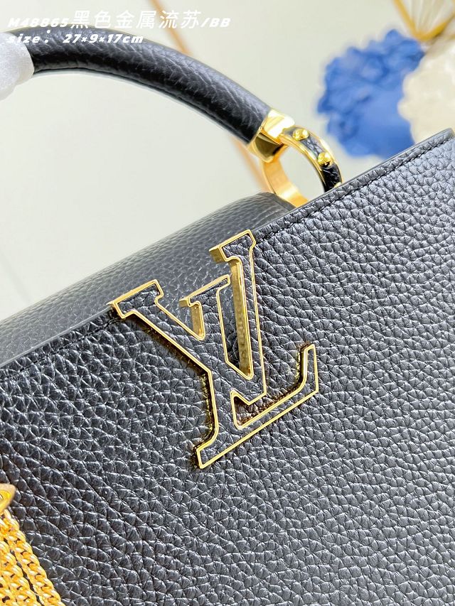 Louis vuitton original calfskin capucines BB M26531 black