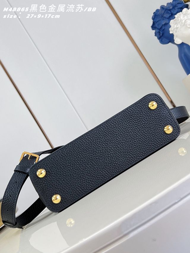 Louis vuitton original calfskin capucines BB M26531 black