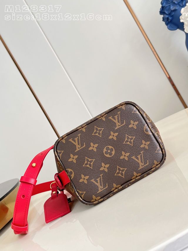 Louis vuitton original monogram canvas all In BB M28317 red