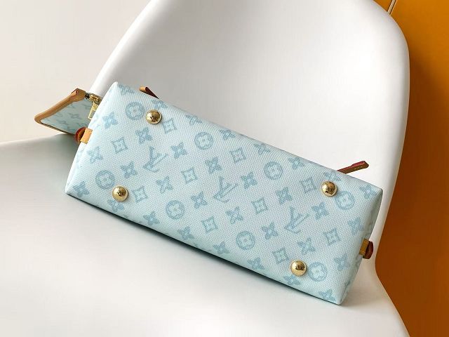 Louis vuitton original monogram canvas carryall PM M27532 light blue