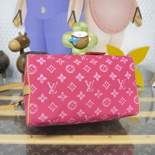Louis vuitton original monogram canvas speedy 25 M27528 pink