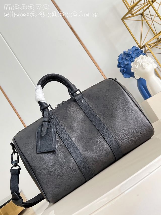 Louis vuitton original monogram eclipse keepall 35 M28370 black