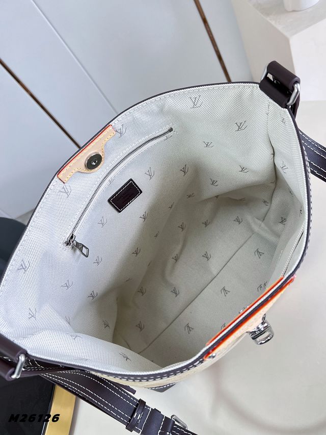 Louis vuitton original monogram suede metis bag M26126 beige