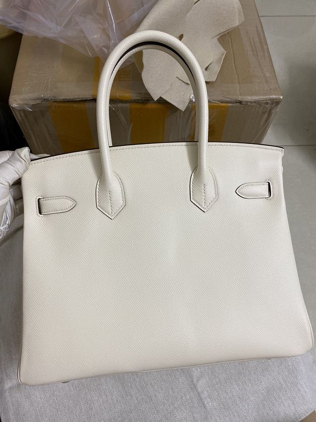 Hermes original epsom leather birkin 35 bag H35-3 nata