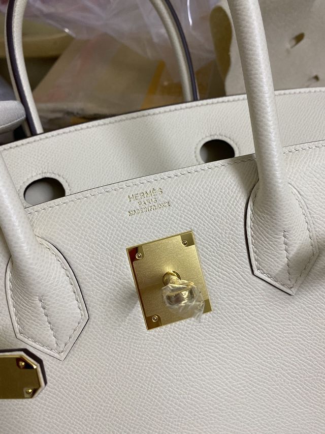Hermes original epsom leather birkin 35 bag H35-3 nata