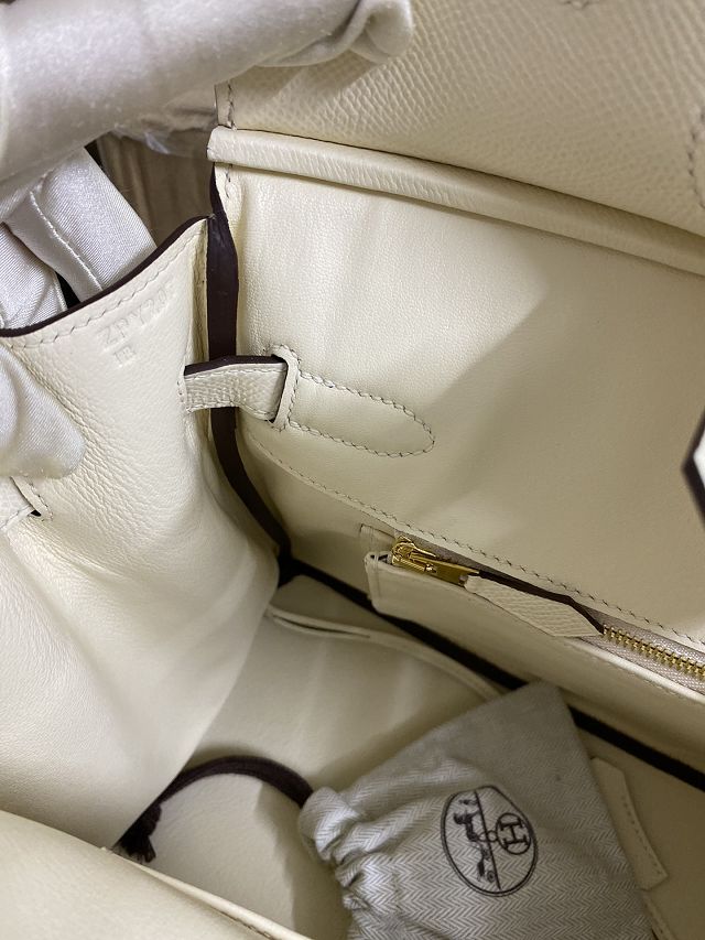 Hermes original epsom leather birkin 35 bag H35-3 nata